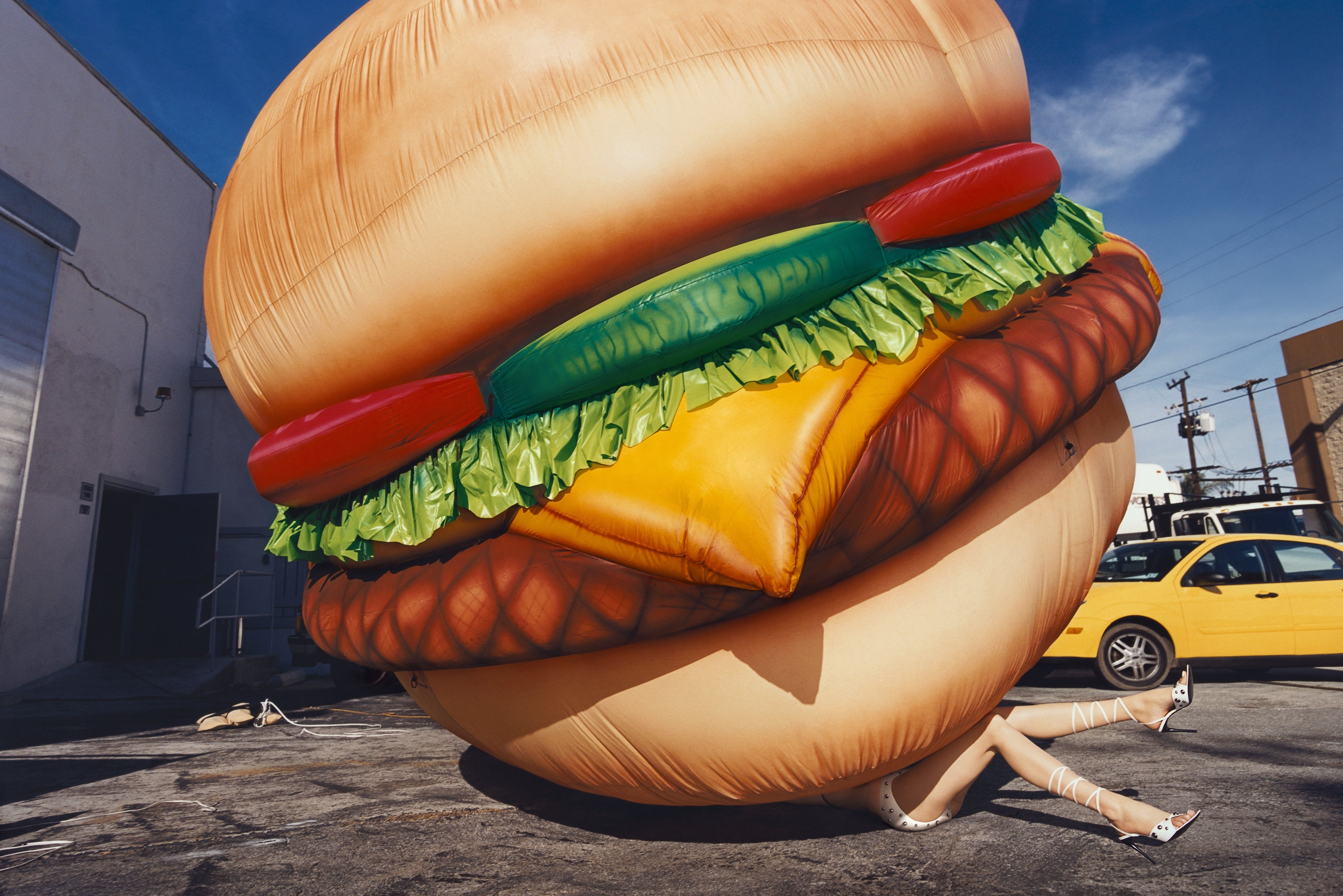 Death by Hamburger, 2001 Chromogenic print ©David LaChapelle Courtesy Galerie Des Bains